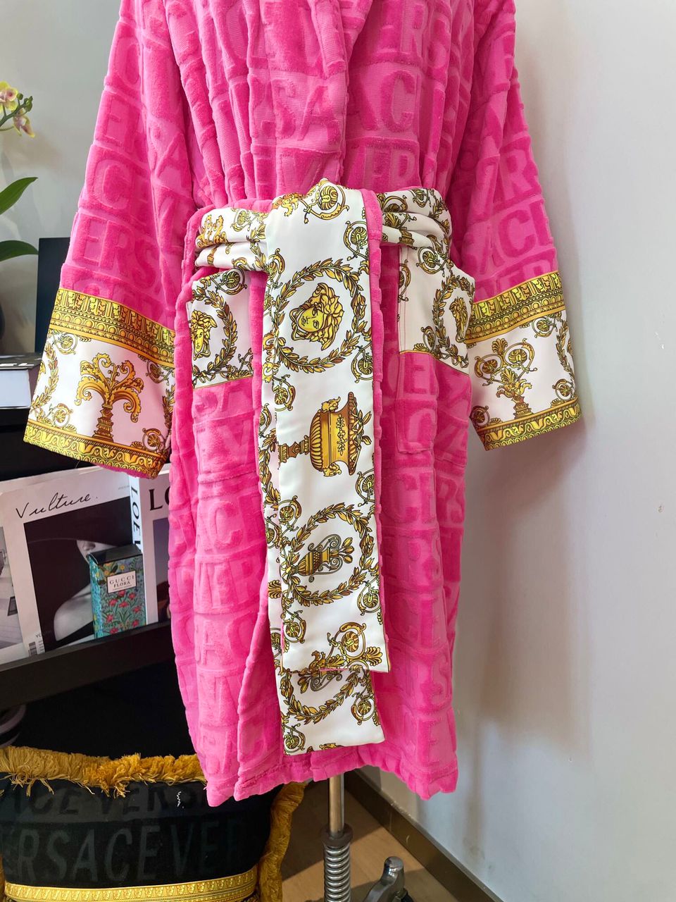 Pink & Gold Dressing Gown