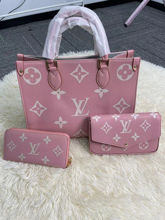 LV Pink Bag Set