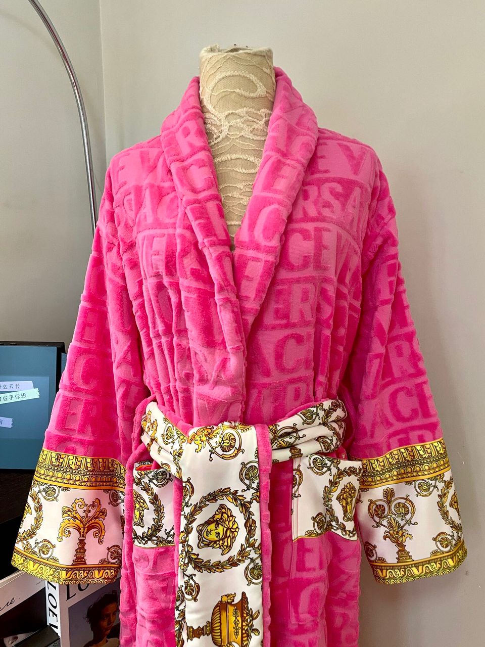 Pink & Gold Dressing Gown